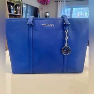 Micheal Kors Bright Blue large tote